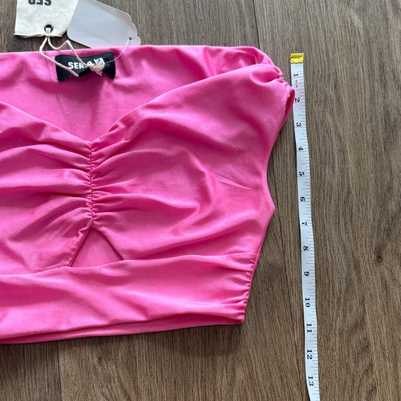 Seroya Pelli Pink Women's Crop Top S. - Picture 9 of 9
